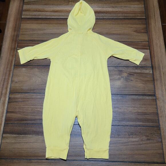 Rainforest Cafe Infant Yellow Hooded LS & Long Leg Bodysuit "Tuki" - Size 18M - Picture 6 of 8